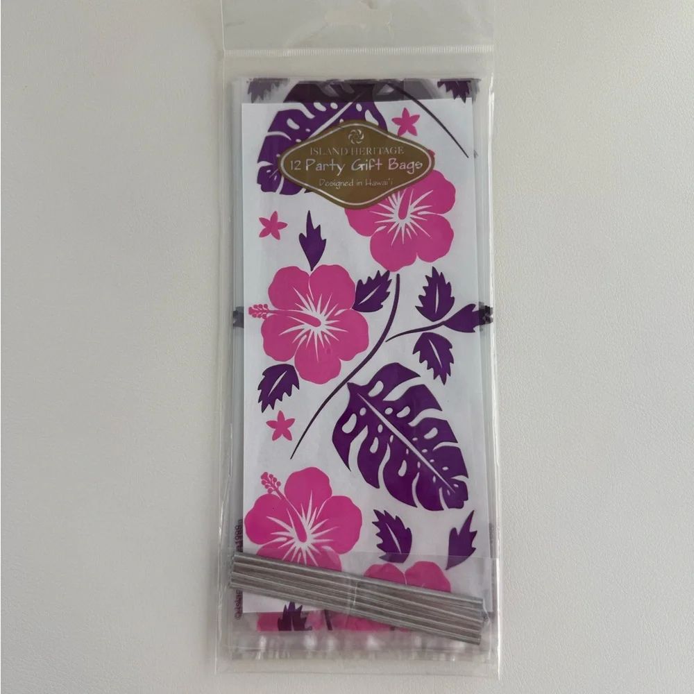Hibiscus Party Gift Bags - Pack of 12